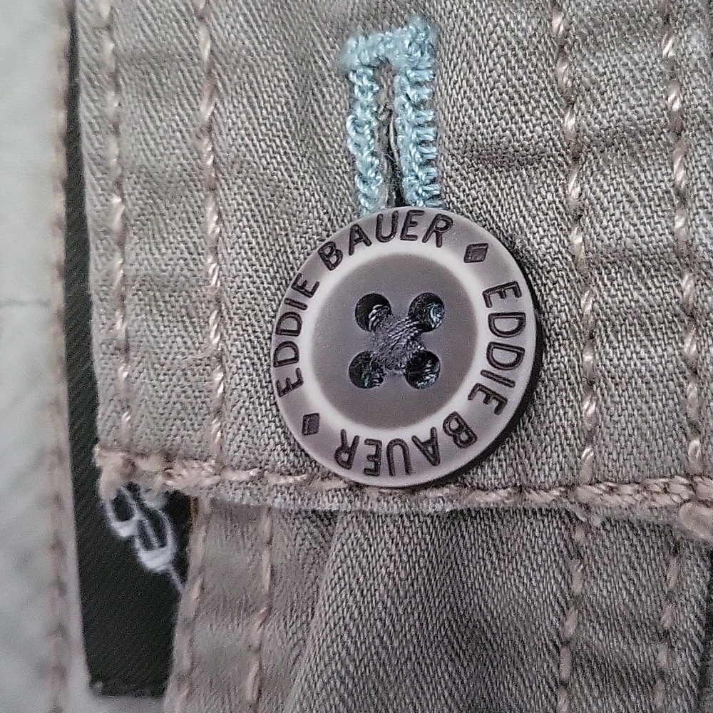 Womens EDDIE BAUER PUTTY CARGO TALL PANTS SIZE 12 - Picture 14 of 16